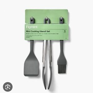 Figment Gray Mini Cooking Utensil Set